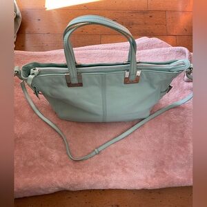 Le Copains blue Cowleatter bag